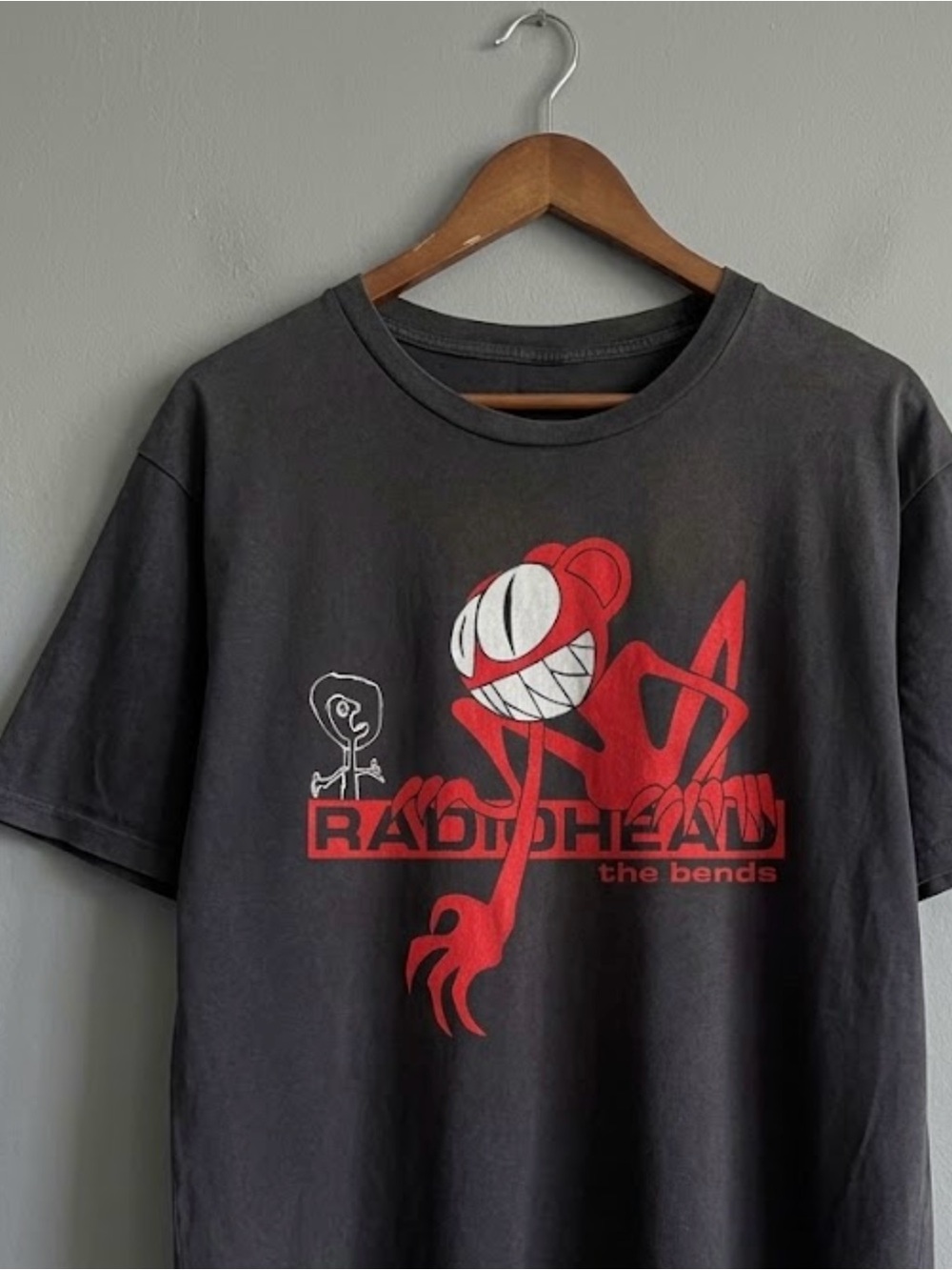 The Bends Graphic Tee - Black with Red Print - Picture 2 of 5